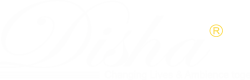 Disha White logo R